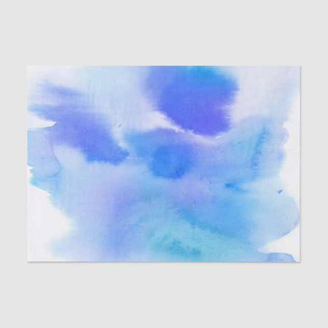 Abstract watercolor hand painted background. 2 tissue paper (Front)