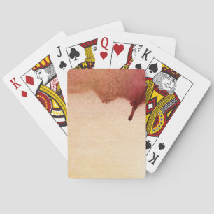Abstract watercolor hand painted background 3 playing cards