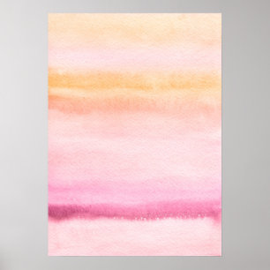 Abstract watercolor hand painted background 4 poster