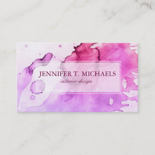 Abstract watercolor hand painted background 5 2 business card