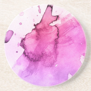 Abstract watercolor hand painted background 5 coaster