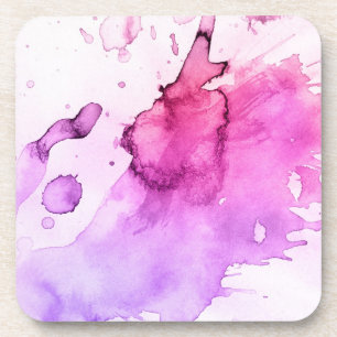 Abstract watercolor hand painted background 5 coaster