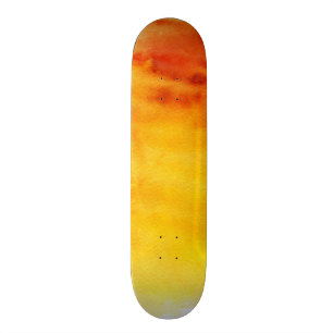 Abstract watercolor hand painted background 6 skateboard