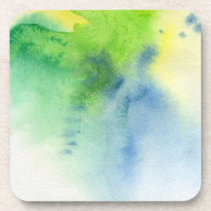 Abstract watercolor hand painted background 8 coaster
