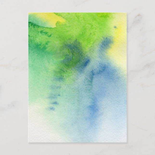 Abstract watercolor hand painted background 8 postcard (Front)