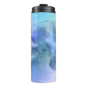 Abstract watercolor hand painted background 9 thermal tumbler