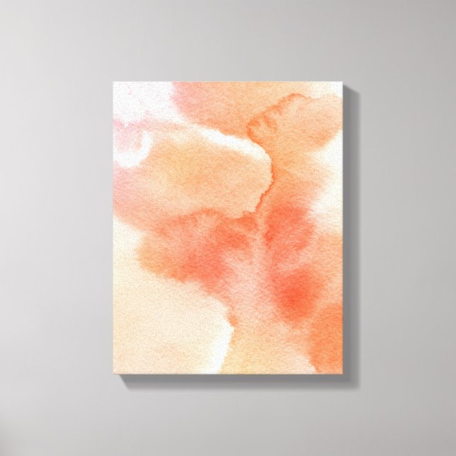 Abstract watercolor hand painted background canvas print (Front)