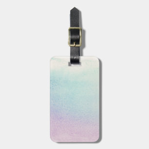 Abstract watercolor hand painted background luggage tag