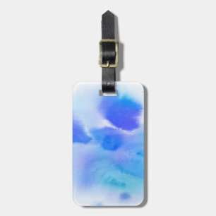 Abstract watercolor hand painted background. luggage tag