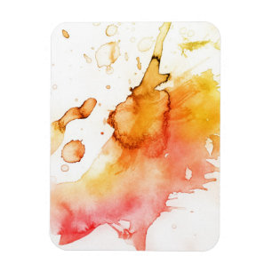 Abstract watercolor hand painted background magnet