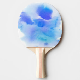 Abstract watercolor hand painted background. ping pong paddle