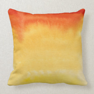 Abstract watercolor hand painted background. throw pillow