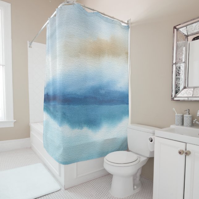 Abstract Watercolor Lake Design (In Situ)