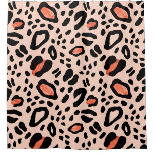 Abstract watercolor leopard. Animal print pattern
