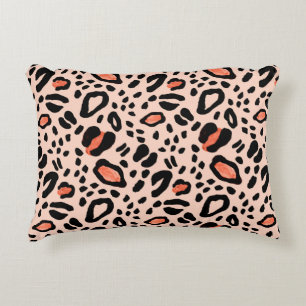 Abstract watercolor leopard. Animal print pattern Accent Pillow