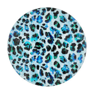 Abstract Watercolor Leopard Skin Pattern Cutting Board