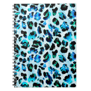 Abstract Watercolor Leopard Skin Pattern Notebook