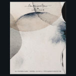 Abstract Watercolor Life Coach Letterhead<br><div class="desc">Abstract earthy organic abstract watercolor shapes life coach business letterhead with elegant soft translucent colours of cream grey and white with your name in a lovely script signature,  contrasted with a chic serif typeface in lower case. For an ethereal serene vibe. Customize your contact information at the bottom.</div>