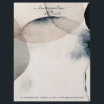 Abstract Watercolor Life Coach Letterhead<br><div class="desc">Abstract earthy organic abstract watercolor shapes life coach business letterhead with elegant soft translucent colours of cream grey and white with your name in a lovely script signature,  contrasted with a chic serif typeface in lower case. For an ethereal serene vibe. Customize your contact information at the bottom.</div>