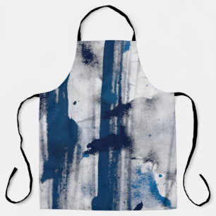 Abstract watercolor on paper. Colorful art texture Apron