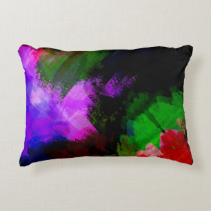Abstract watercolor paint 2 accent pillow