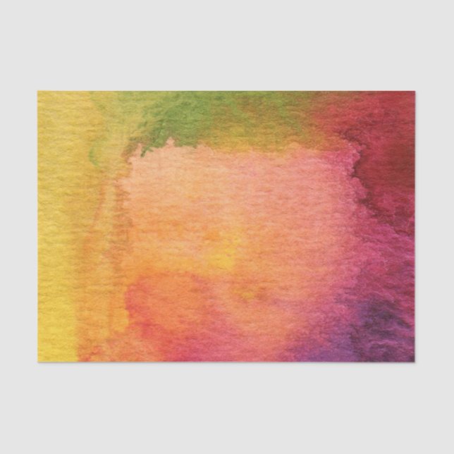 Abstract watercolor painted background tissue paper (Front)