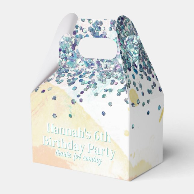 Abstract Watercolor Painting Paint Party Favor Box (Front Side)