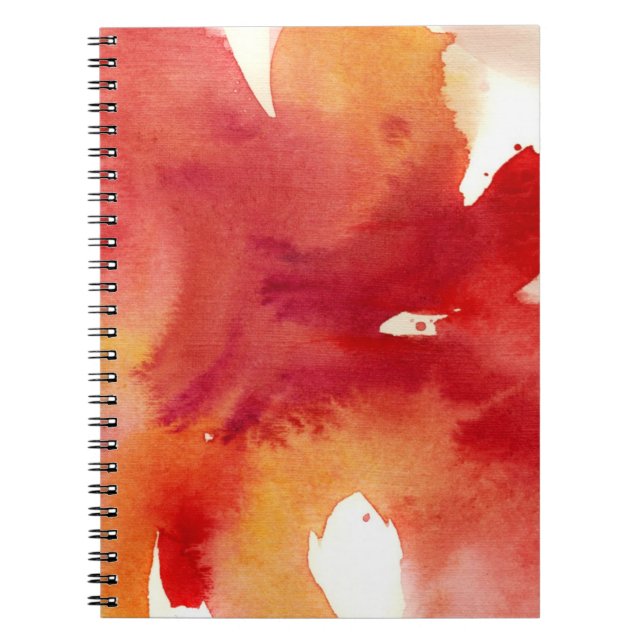Abstract watercolor paintings notebook (Front)