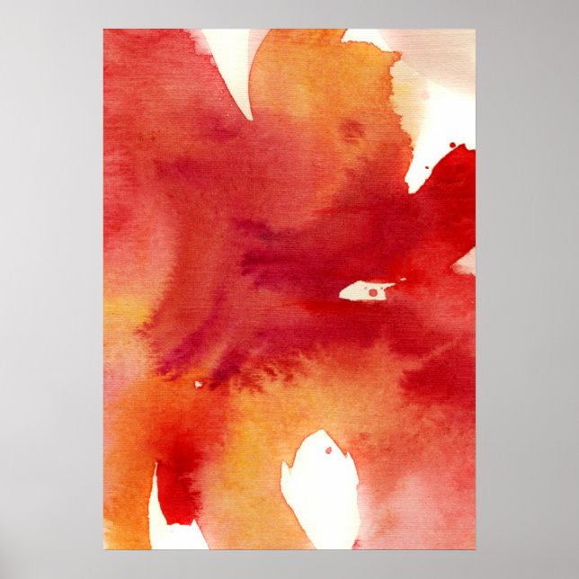 Abstract watercolor paintings poster (Front)