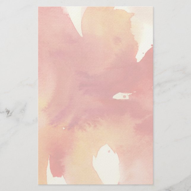 Abstract watercolor paintings stationery (Front)