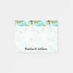 Abstract Watercolor Palm Tree Pattern Post-it Notes