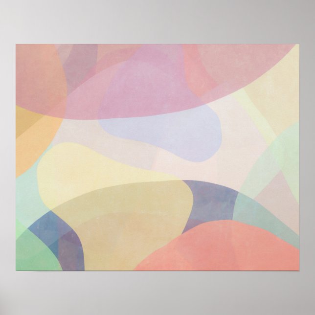 Abstract Watercolor Pastel Artwork | Poster (Front)