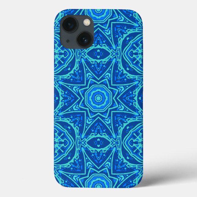 Abstract Watercolor Pattern - Denim Blue  Case-Mate iPhone Case (Back)