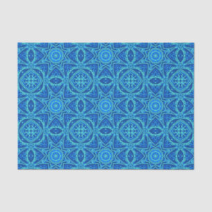 Abstract Watercolor Pattern - Denim Blue  Tissue Paper