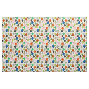 Abstract Watercolor Pebble Gold Glitter Art Fabric