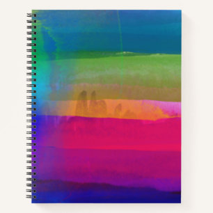 Abstract Watercolor Rainbow Colours  Notebook