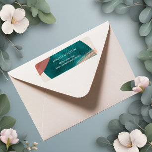 Abstract Watercolor Return Address