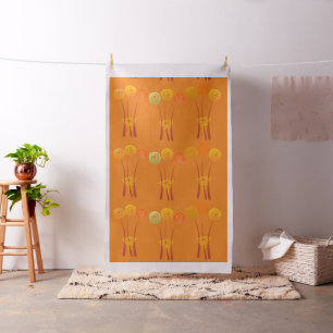 Abstract Watercolor Roses Bouquet Floral Pattern Fabric