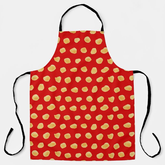 Abstract watercolor seamless pattern, handdrawn il apron (Front)