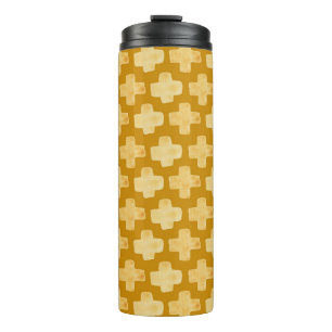 Abstract watercolor seamless pattern, handdrawn il thermal tumbler