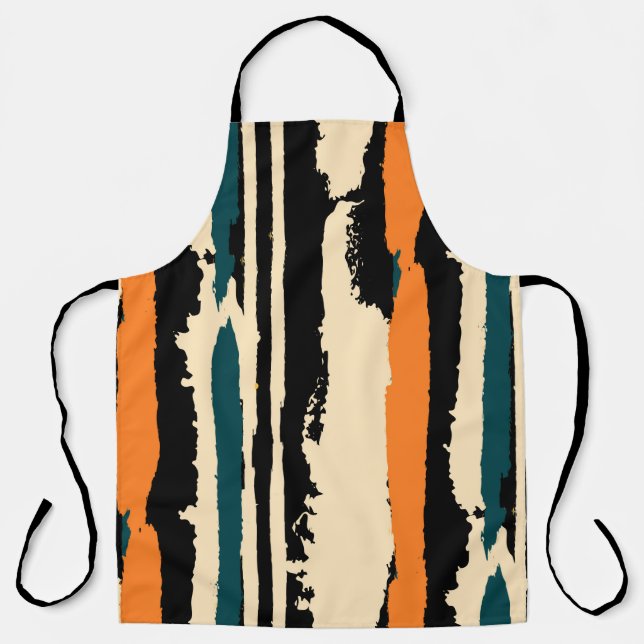 Abstract watercolor seamless pattern with grunge s apron (Front)