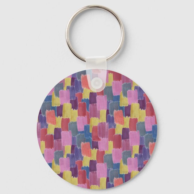 Abstract watercolor: seamless splash background. keychain (Front)