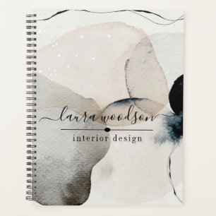 Abstract Watercolor Shapes Interior Designer Planner