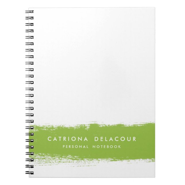 Abstract Watercolor Splash Personalized Notebook (Front)