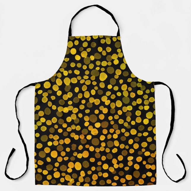 Abstract watercolor spots apron (Front)