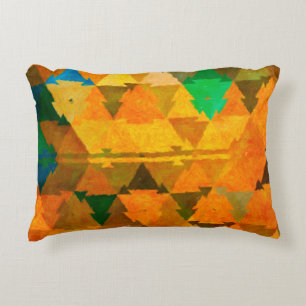 Abstract watercolor texture background. Oil painti Accent Pillow