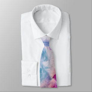 Abstract watercolor tie