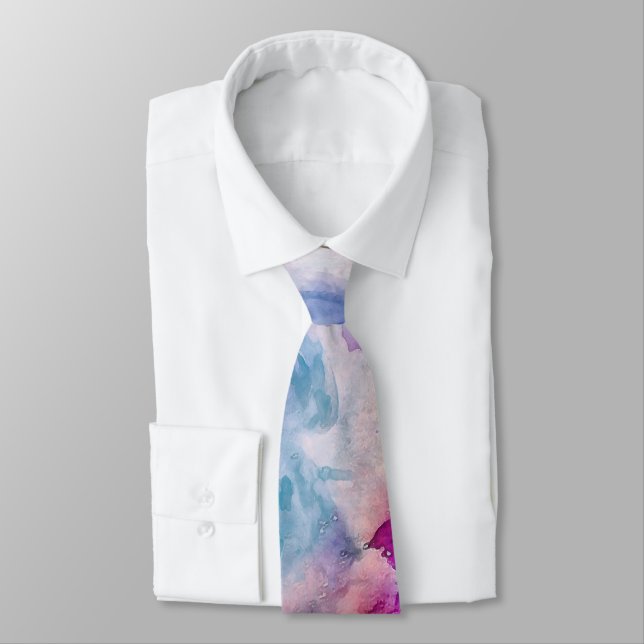 Abstract watercolor tie (Tied)