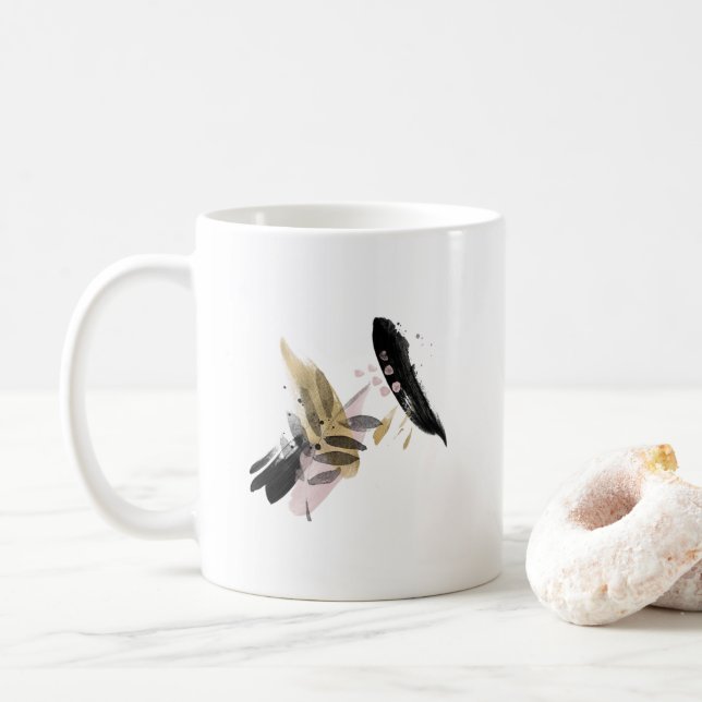 Abstract Watercolor V Mug (With Donut)