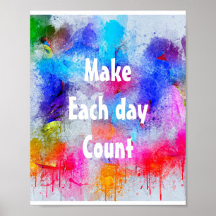Abstract Watercolor Vintage Motivational Poster